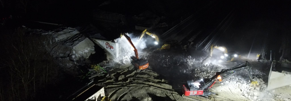 A1 Brückenabbruch 01.2025