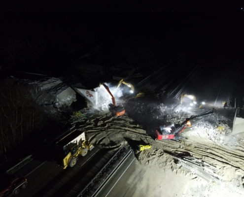 A1 Brückenabbruch 01.2025