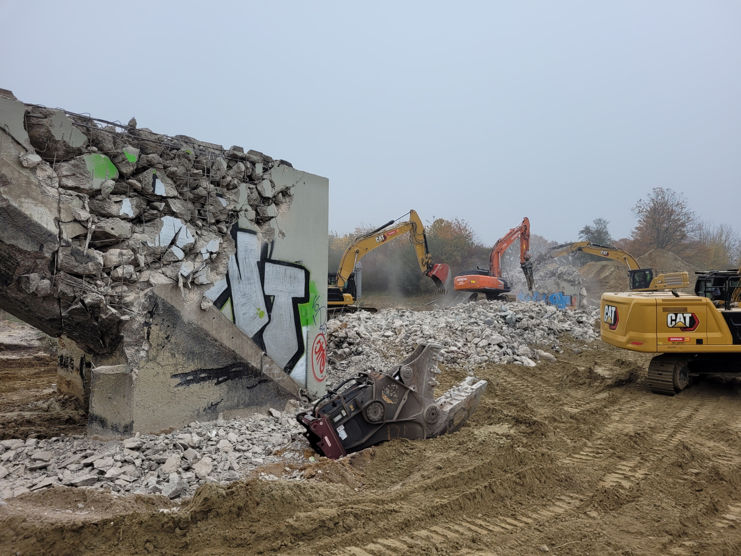 Brückenabbruch A1 Bakum