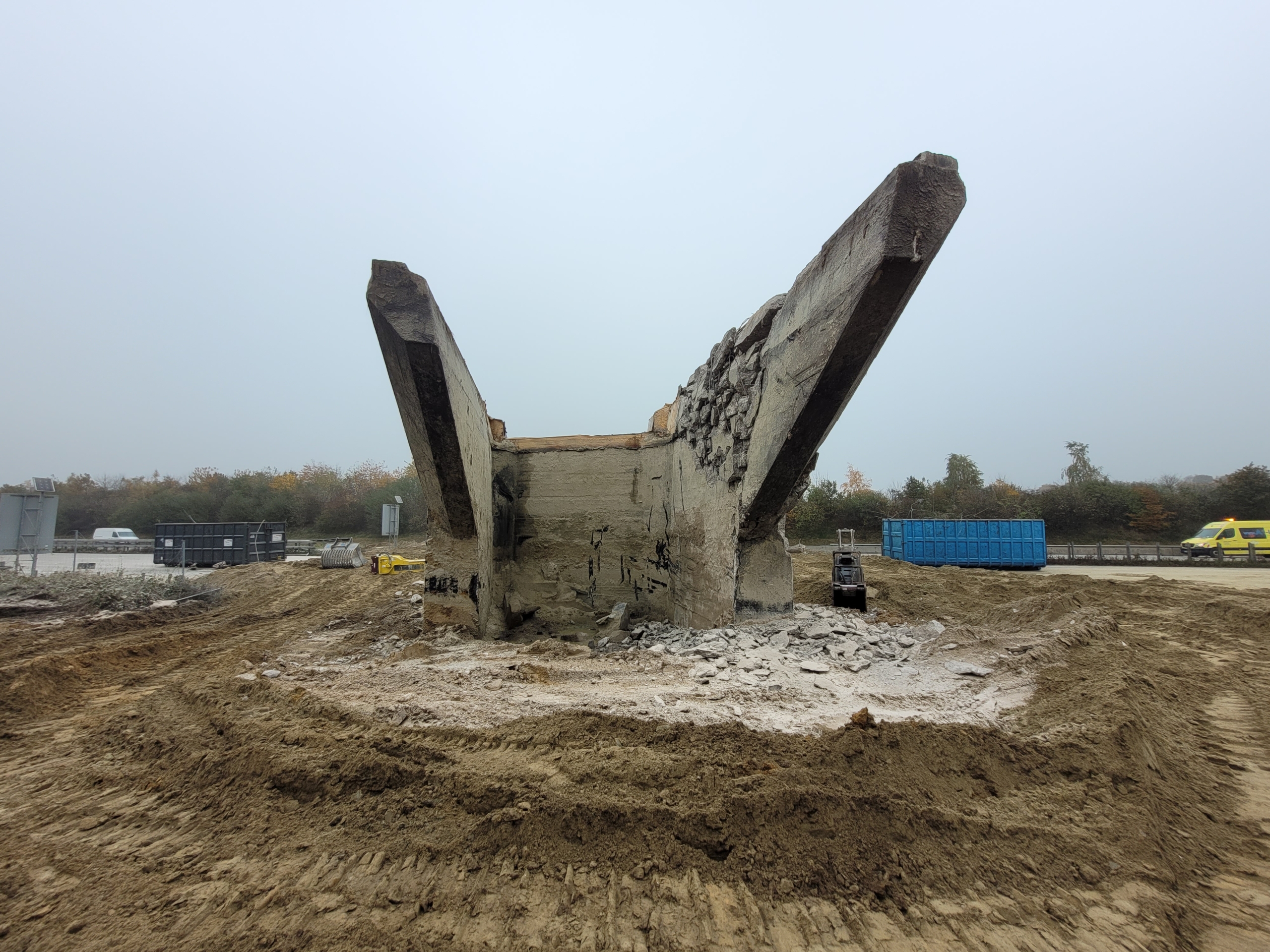 Brückenabbruch A1 Bakum