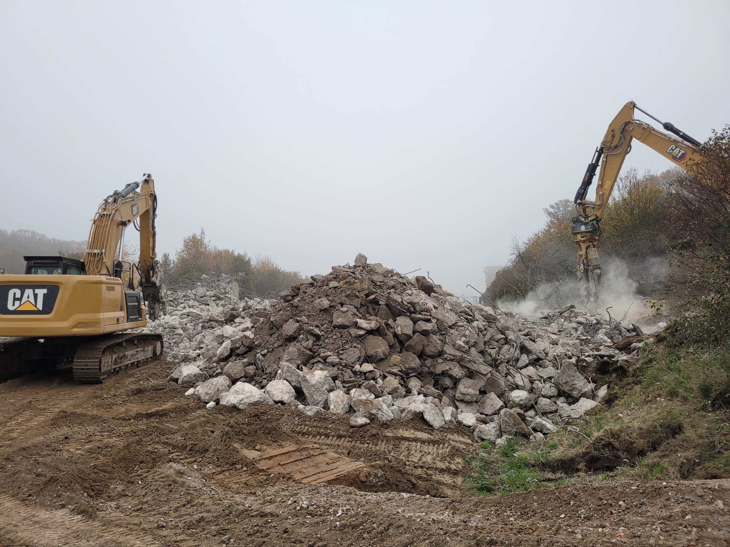 Brückenabbruch A1 Bakum