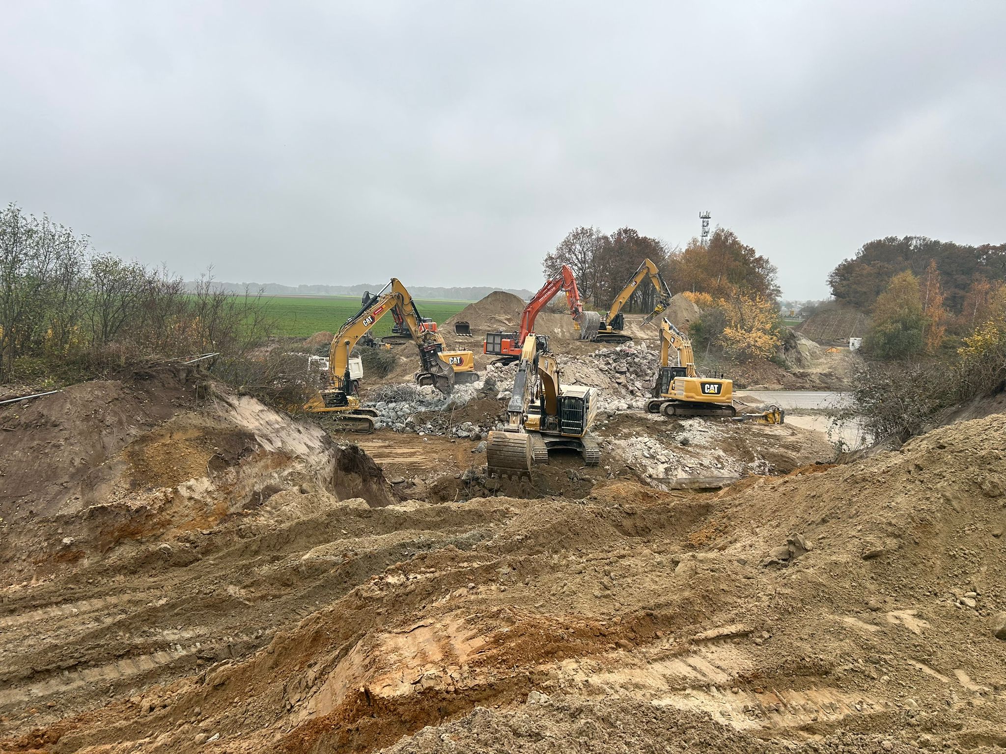 Brückenabbruch A1 Bakum